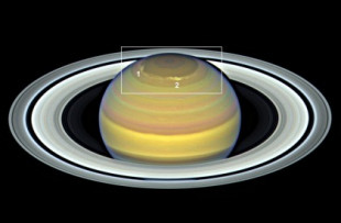 Tormentas múltiples en el polo norte de Saturno