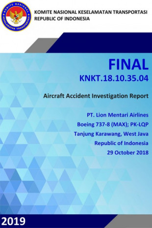 Publicado el informe sobre el accidente del vuelo 610 de Lion Air… y no es bonito para Boeing