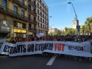 Huelga indefinida en las universidades catalanas desde el 29-O