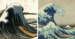 La evolución de "La gran ola" de Hokusai a través del tiempo