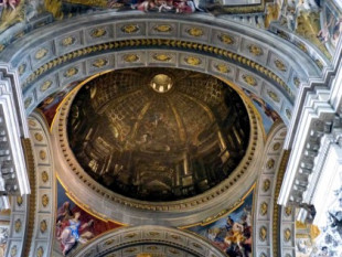 La falsa cúpula ilusionista de la iglesia San Ignacio en Roma