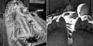 El misterio sobre una escultura en una tumba de Barcelona se resuelve en las redes sociales