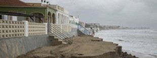 Los 110.000 euros en arena que se ha tragado en dos días el temporal en las playas de Dénia