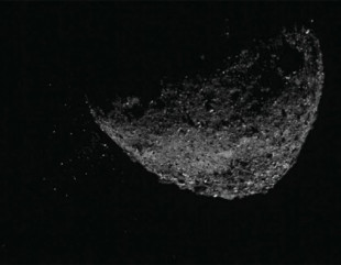 La misión espacial OSIRIS-REx capta erupciones en el asteroide Bennu