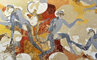 Identifican los monos de los murales de la Edad del Bronce de Santorini como una especie del valle del Indo