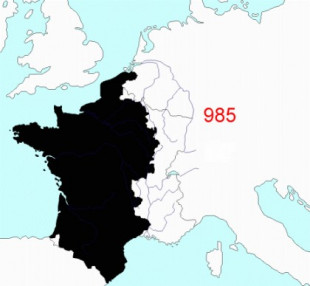 ¿Cómo ha cambiado Francia desde 985 hasta hoy?