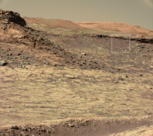Probable slope captado por el rover Curiosity