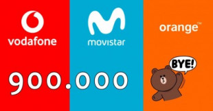 Movistar, Orange y Vodafone pierden casi 900.000 clientes de móvil en un año