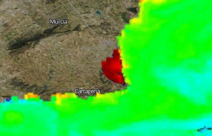 La NASA vuelve a detectar niveles altos de clorofila en el Mar Menor