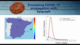 Una simulación de la propagación en España de la COVID-19 con medidas de confinamiento y sin ellas |