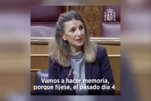 El repaso de la ministra de Trabajo Yolanda Díaz a la actitud del PP contra las medidas sociales por el coronavirus