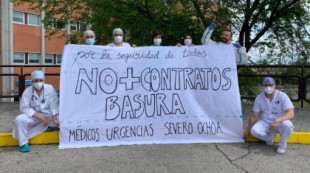 Médicos de Urgencias de Madrid se plantan ante el Gobierno Ayuso