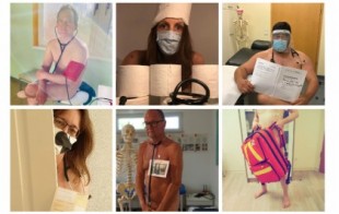 Médicos alemanes posan desnudos para denunciar la escasez de EPIs para los sanitarios ante el coronavirus
