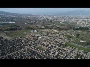 El museo de Pompeya enseña partes nunca vistas en un viaje virtual grabado con dron