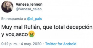 ERC no apoyará el estado de alarma y en Twitter rescatan esta frase de Rufián de hace un mes