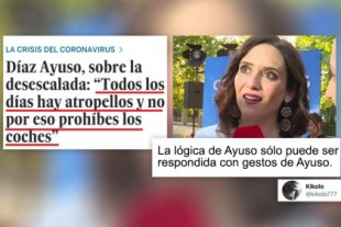 "Verás tú cuando Ayuso se entere de que los atropellos no son contagiosos"