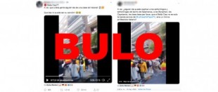 No, este vídeo en el que manifestantes en el barrio de Salamanca de Madrid están cantando 'Bella ciao' no es real