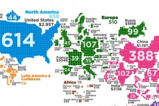 ¿Cuántos superricos tiene cada país del mundo? Este mapa lo ilustra