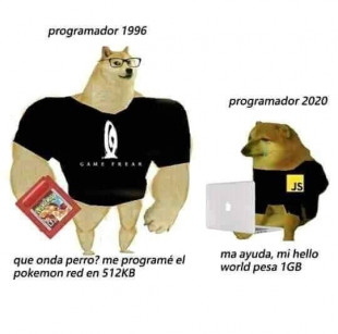 Programadores antiguos vs programadores de hoy