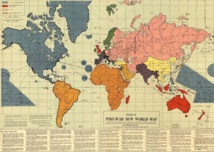 Mapa de 1942. El Nuevo Orden Mundial