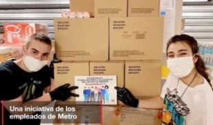 Ayuso se apropia de una inciativa solidaria de los trabajadores de Metro para repartir alimentos