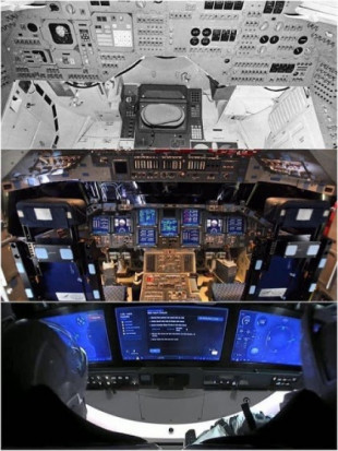 Comparativa de cabinas de naves espaciales, 1967-2020