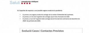 La Generalitat prevé un rebrote del coronavirus con inicio en octubre, pico en Navidad...