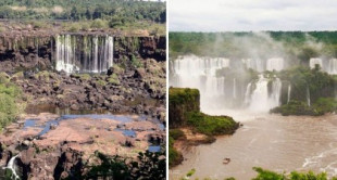 Tras una larga sequía vuelve el agua a las Cataratas del Iguazú