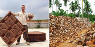 Cáscaras de coco resistentes al fuego pueden reemplazar a la madera y ahorrar millones de árboles cortados
