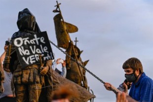 Albuquerque retirará la estatua del conquistador español Juan de Oñate tras el tiroteo en una protesta