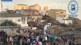 Desescalada Málaga: Desalojan un chiringuito de Málaga que celebraba una fiesta con 300 personas