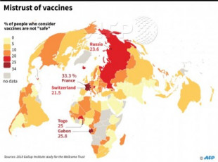 Mapa: quién (y por qué) desconfía de las vacunas en el mundo