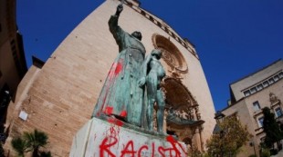 Los ataques a estatuas de Fray Junípero Serra llegan a Mallorca