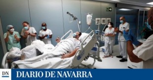 Pasa a planta un paciente de 37 años que ha estado 96 días en la UCI del CH de Navarra