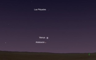 Venus alcanzará su brillo máximo (magnitud -4,5) antes del amanecer del 8 de julio