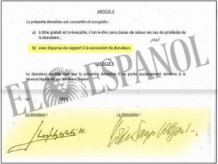 Juan Carlos I y Corinna firmaron blindar los 65 millones frente a Felipe y sus hermanas