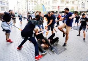 29 ultras imputados, la mitad de Yomus, por los ataques fascistas de Valencia