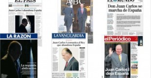 La prensa de papel cierra filas en defensa de la monarquía tras la marcha de Juan Carlos I