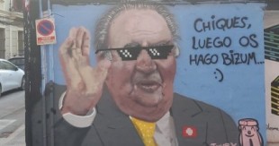 El autor del grafiti del rey Juan Carlos a la Policía: "No me metí con la casa real, solo con el rey "