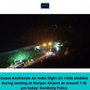 Un avión se estrella en Calicut con 191 pasajeros