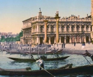 Venecia en bellas imágenes antiguas en color, 1890
