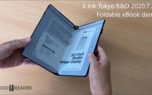 Las nuevas pantallas plegables de tinta electrónica convierten los libros electrónicos en reales
