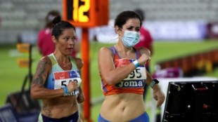 Elena Díaz corre el Campeonato de España de 10 km marcha con mascarilla: "Fue por protección y reivindicación"