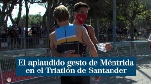 El Triatlón de Santander otorga la tercera plaza a Diego Méntrida por su "noble gesto en la línea de meta"