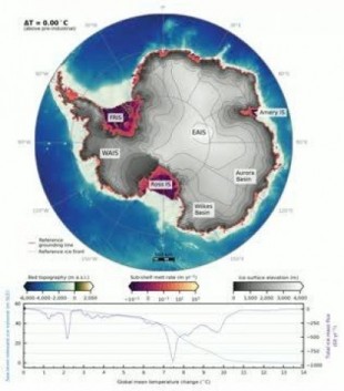 Simulación muestra el enorme riesgo de deshielo en un test a la estabilidad de la Antártida (ING)