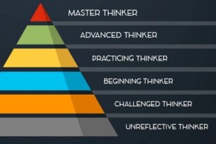 Según este modelo hay hasta seis niveles de pensamiento crítico: de pensadores irreflexivos hasta pensadores maestros