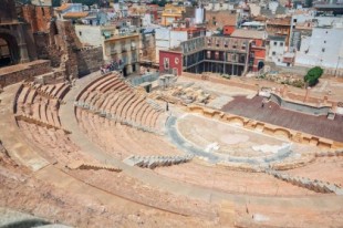 El teatro romano de Carthago Nova, en Cartagena (España)