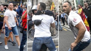 La policía no encuentra al individuo que inició las agresiones fascistas del 9 d’Octubre de 2017 y dejó marchar