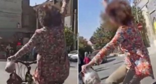 Irán: una mujer es arrestada por salir en bicicleta sin llevar hiyab y saludar a la gente