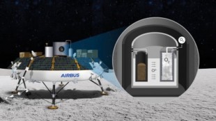Airbus produce oxígeno a partir de polvo lunar